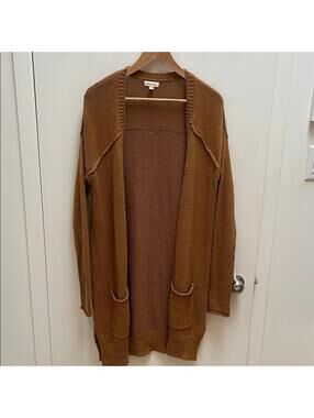 Silence + Noise - Urban Outfitters - Cozy camel Open Front Long Cardigan